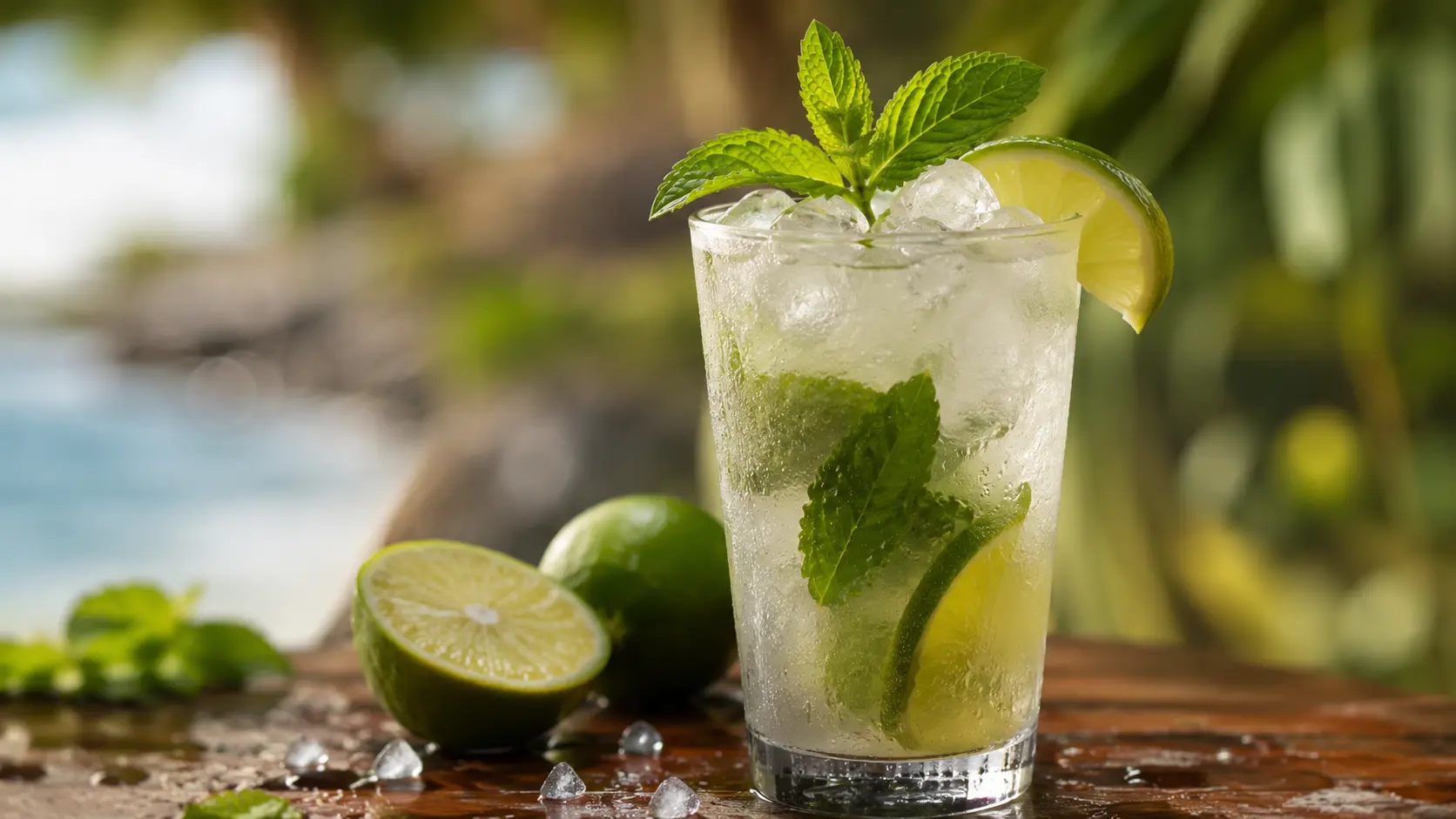 vaalea rommi drinkki